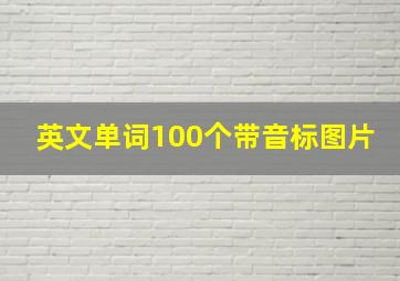 英文单词100个带音标图片