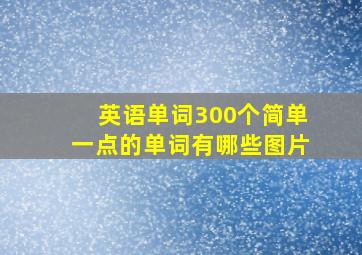 英语单词300个简单一点的单词有哪些图片