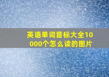 英语单词音标大全10000个怎么读的图片