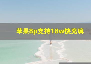 苹果8p支持18w快充嘛