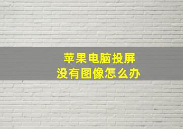 苹果电脑投屏没有图像怎么办