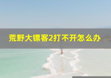 荒野大镖客2打不开怎么办