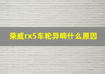 荣威rx5车轮异响什么原因