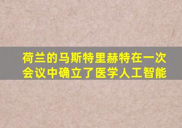 荷兰的马斯特里赫特在一次会议中确立了医学人工智能