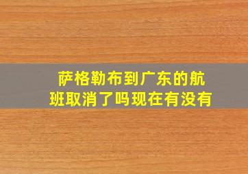 萨格勒布到广东的航班取消了吗现在有没有