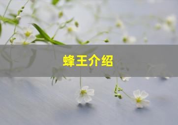 蜂王介绍