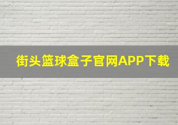 街头篮球盒子官网APP下载