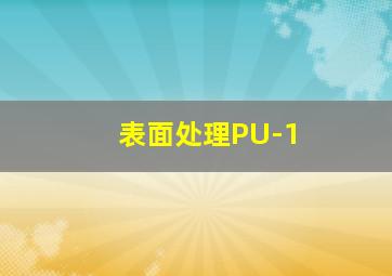 表面处理PU-1