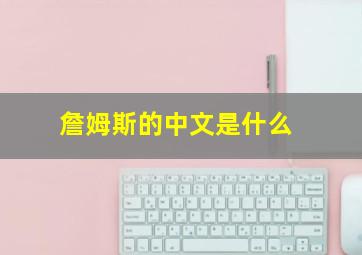 詹姆斯的中文是什么