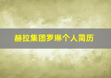 赫拉集团罗琳个人简历