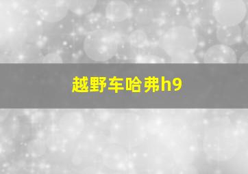 越野车哈弗h9