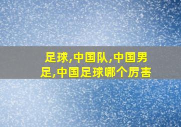 足球,中国队,中国男足,中国足球哪个厉害