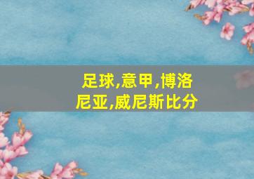 足球,意甲,博洛尼亚,威尼斯比分