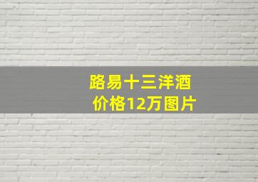 路易十三洋酒价格12万图片