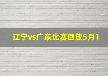 辽宁vs广东比赛回放5月1