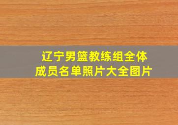 辽宁男篮教练组全体成员名单照片大全图片