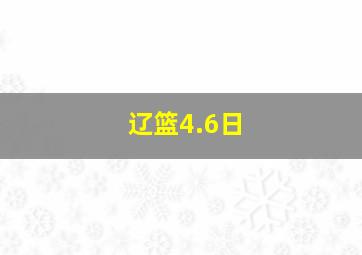 辽篮4.6日