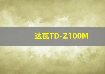 达瓦TD-Z100M