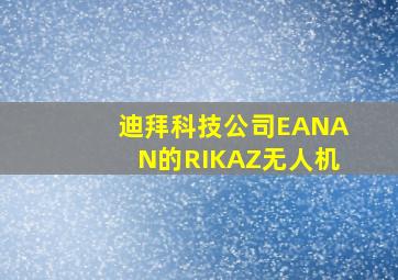 迪拜科技公司EANAN的RIKAZ无人机