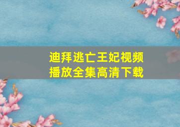 迪拜逃亡王妃视频播放全集高清下载