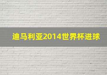 迪马利亚2014世界杯进球