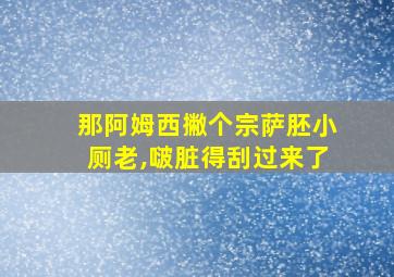 那阿姆西撇个宗萨胚小厕老,啵脏得刮过来了