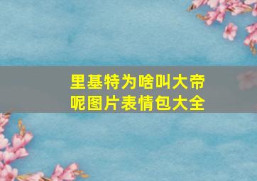 里基特为啥叫大帝呢图片表情包大全