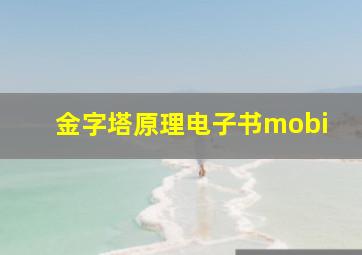 金字塔原理电子书mobi