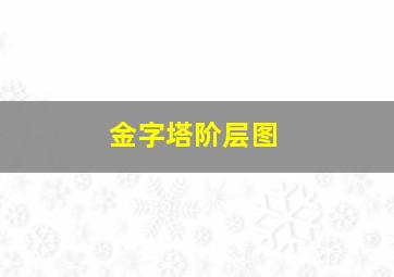 金字塔阶层图