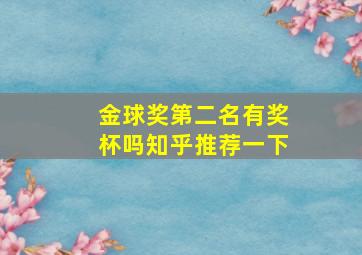 金球奖第二名有奖杯吗知乎推荐一下