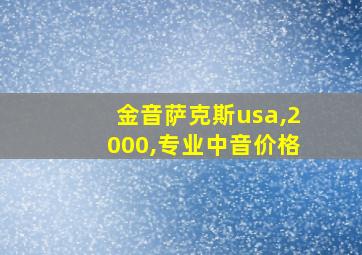 金音萨克斯usa,2000,专业中音价格