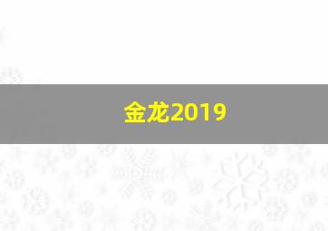 金龙2019