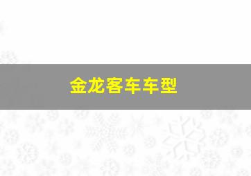 金龙客车车型