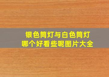 银色筒灯与白色筒灯哪个好看些呢图片大全