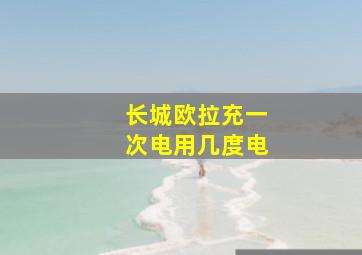 长城欧拉充一次电用几度电