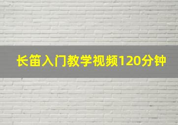 长笛入门教学视频120分钟