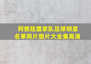 阿根廷国家队足球明星名单照片图片大全集高清