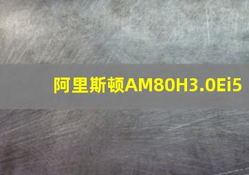 阿里斯顿AM80H3.0Ei5