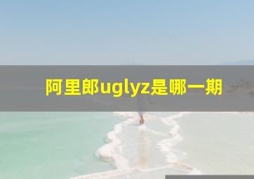 阿里郎uglyz是哪一期