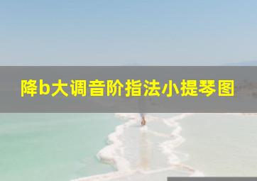 降b大调音阶指法小提琴图