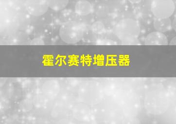 霍尔赛特增压器