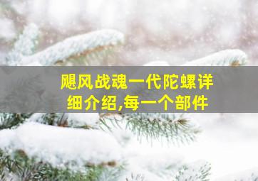 飓风战魂一代陀螺详细介绍,每一个部件