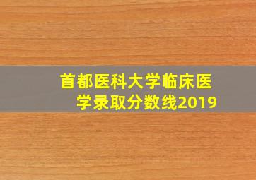 首都医科大学临床医学录取分数线2019