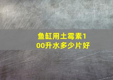 鱼缸用土霉素100升水多少片好