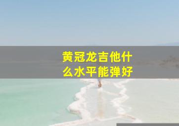 黄冠龙吉他什么水平能弹好