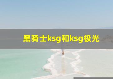 黑骑士ksg和ksg极光